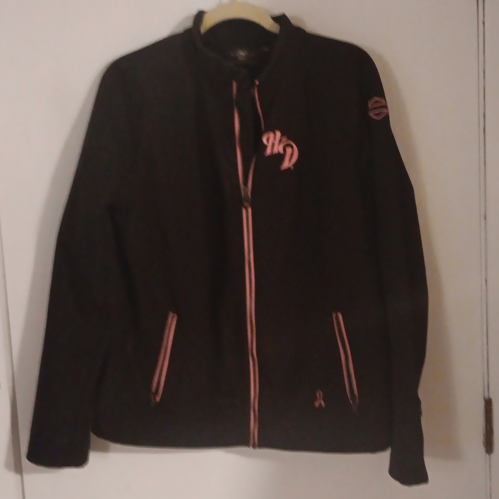 Black and pink Harley Davidson jacket